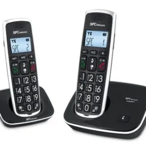Telefono Inalambrico Spc Telecom 7243N Negro Identificador de Llamadas Agenda Pantalla Precio De Oferta