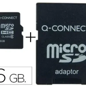 Ordena Ya Memoria Sd Micro Q-Connect Flash 16 Gb Clase 6 con Adaptador