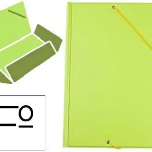 Ordenar Ahora Mismo Carpeta Liderpapel Gomas Plastico Folio Solapa Color Verde Pistacho