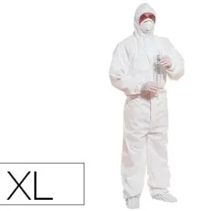 Traje de Seguridad Deltaplus Polipropileno con Capucha de Un Solo Uso Color Blanco Talla Xl Pedido Al Por Mayor