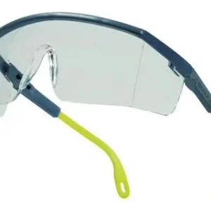 Nuevo Modelo Gafas Deltaplus de Proteccion Policarbonato Monobloque Incoloro Color Gris-Amarilla Uv400