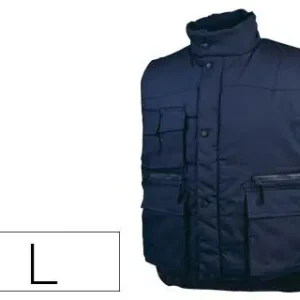 Chaleco Deltaplus Multibolsillos con Cremallera Cintura Elastica Color Azul Naranja Talla L Compra Ahora