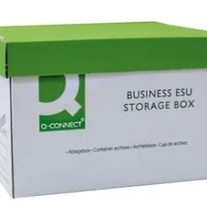 Cajon Q-Connect Carton para 3 Cajas Archivo Definitivo A4 Lomo 100 mm Montaje Automaticomedidas Interior 327X387X250Mm Gran Oferta