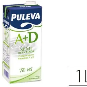 Leche Semidesnatada Puleva Brik de 1 Litro Popular