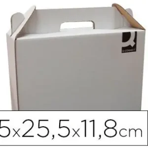 Última Versión Caja Maletin con Asa Q-Connect Carton para Envio y Transporte 350X118X255 Mm