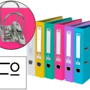 Archivador de Palanca Liderpapel Folio Documenta Forrado Pvc con Rado Lomo 52 mm Colores Surtidos Trending Garantía De Devolución De Dinero