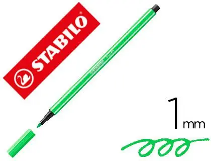 Rotulador stabilo acuarelable pen 68 esmeralda claro 1 mm Mayoreo