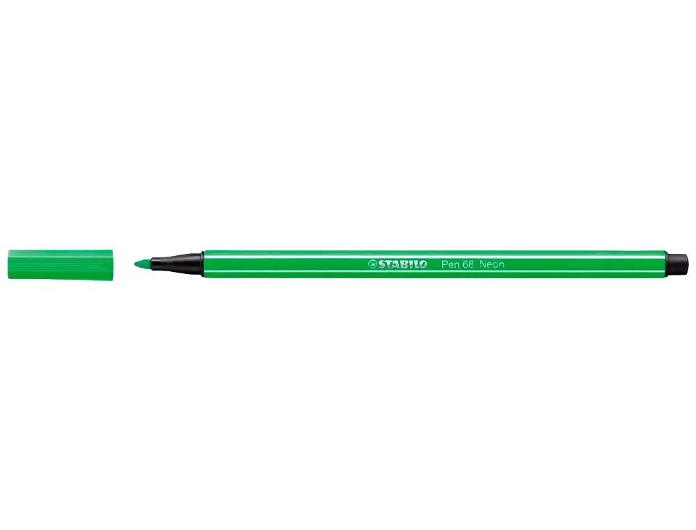 STABILO Rotulador Pen 68 verde fluorescente 68/033 Envío Exprés