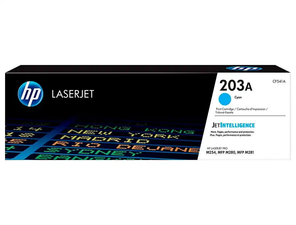 HP tóner láser cián 1300 páginas 203A LaserJet Pro M254/M280/M281 CF541A Venta Final