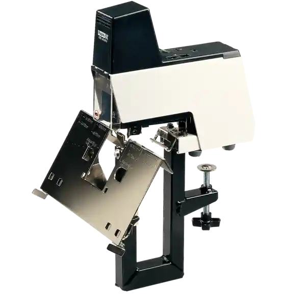 Solo Por Tiempo Limitado Grapadora Rapid mod. 106E - Twin rig 220V (2 grapadoras + 1 mesa + 1 pedal + 1 cable de fibra óptica), blanco