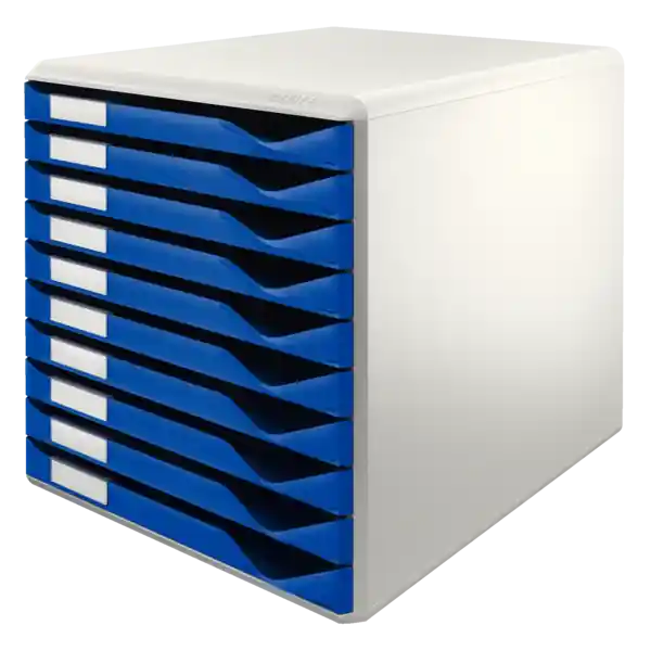 Buc para formularios 10 cajones Leitz, azul/gris Ordena Ya