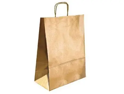 Oferta Bolsa kraft q-connect oro asa retorcida 240x100x310 mm