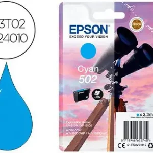 Económico Ink-jet epson 502 xl expression home xp 5100 / 5105 workforce wf 2860 / 2860dwf cian 470 paginas