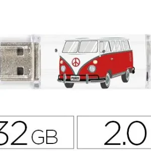 Memoria usb techonetech flash drive 32 gb 2.0 camper van-van Comprar En Línea