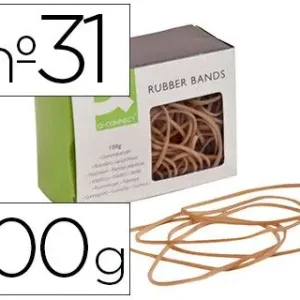 Máxima Calidad Gomillas elasticas q-connect 100 gr 60x3 mm numero 31