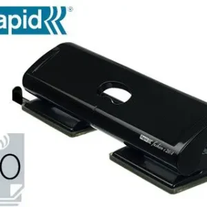 Taladrador rapid fashion fc20/4 metalico color negro 4 taladros capacidad 20 hojas Descuento