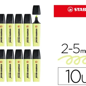 Rotulador stabilo boss fluorescente 70 pastel chispa de lima Auténtico