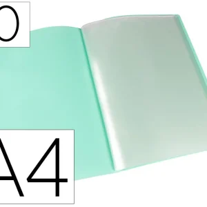 Carpeta liderpapel escaparate 10 fundas polipropileno din a4 verde manzana opaco Mejor Precio
