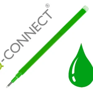Marca Reconocida Recambio boligrafo q-connect retractil kf11060 borrable verde caja de 3 unidades