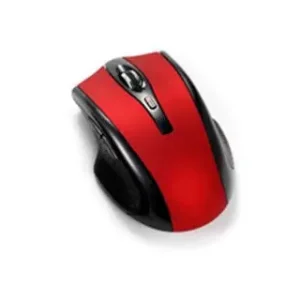 Raton q-connect optico inalambrico 1000 dpi receptor usb 2,4 ghz rojo Artesanal