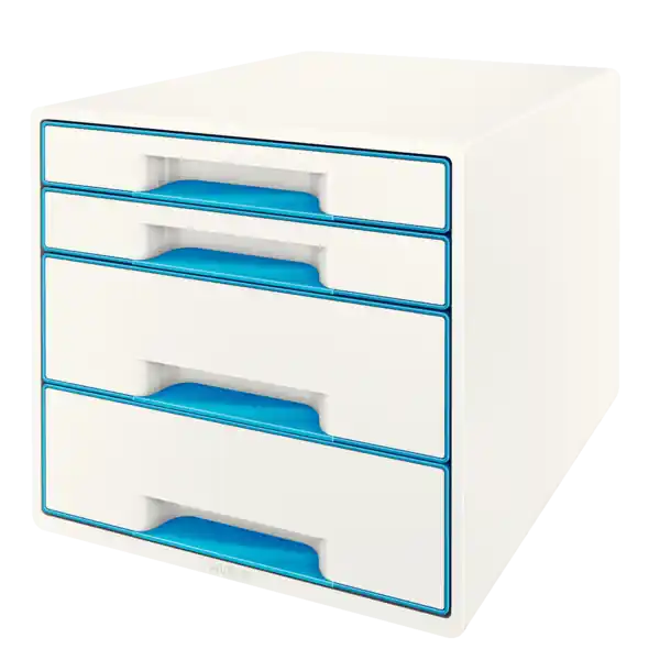 Bucs de cajones WOW Desk Cube 4 cajones (2 grandes y 2 pequeños), azul /blanco Barato