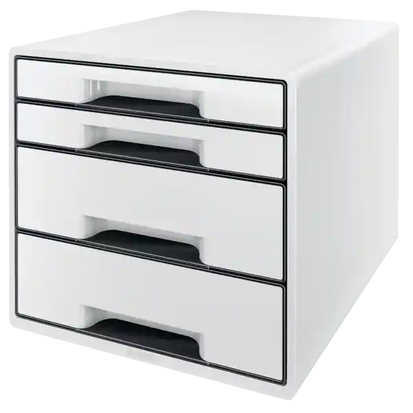 Bucs de cajones WOW Desk Cube 4 cajones (2 grandes y 2 pequeños), negro/blanco Oferta De Temporada