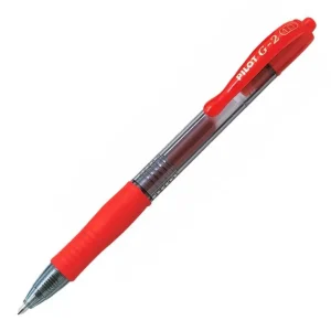 Boligrafo pilot g-2 rojo tinta gel retractil sujecion de caucho en blister Tendencia