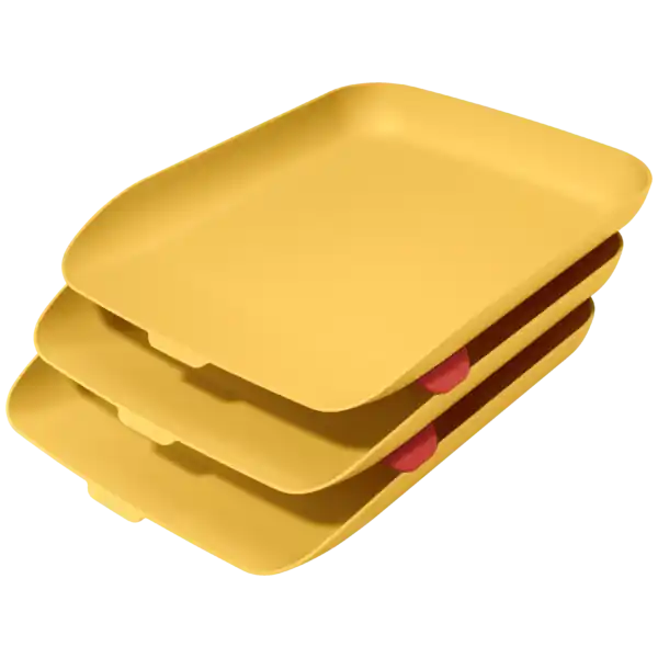 Auténtico Bandeja sobremesa plastico leitz cosy set de 3 unidades amarillo 274x120x456 mm