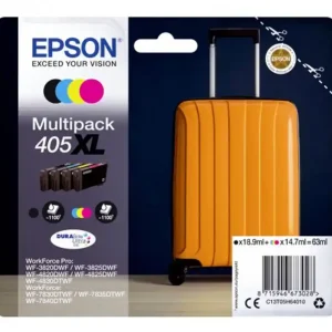 Ink-jet epson 405 xl wf-3820dwf / wf-4820dwf / wf-7830dtwf / wf-7840dtwf alta capacidad pack de 4 Descuento