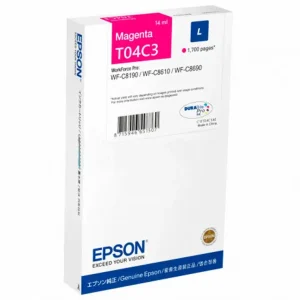 Moderno Ink-jet epson t04c3 magenta 1700 paginas
