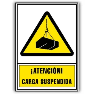 Precio De Fábrica Pictograma archivo 2000 atencion carga suspendida pvc amarillo luminiscente 210x297 mm