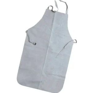 Últimas Unidades Mandil para soldador faru cuero al cromo con tiras de serraje y anillas 600x900 mm