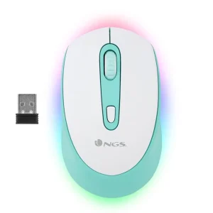 Alta Calidad Raton ngs smog optico 1000/1600/2400 dpi inalambrico 3 botones receptor usb 2,4 ghz luces