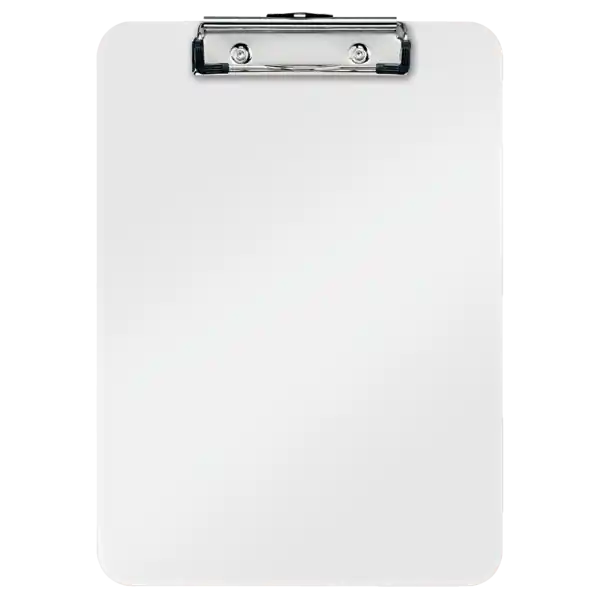 No Te Lo Pierdas Carpeta con pinza metálica WOW. Fabricada en PS. DIN A4, blanco