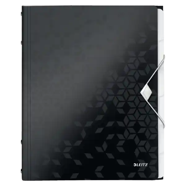 Clasificador WOW. PP. 6 separadores. DIN A4, negro A Buen Precio