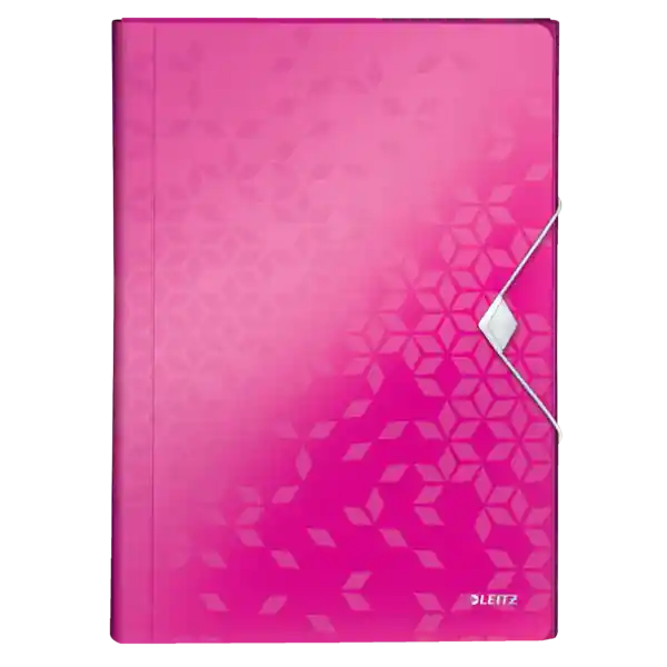 Carpeta acordeón WOW. PP. 6 separadores más 1 extra ancho. DIN A4, fucsia Nueva Colección