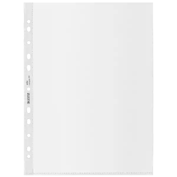 Funda portadocumentos (Caja 100). PP "Piel de naranja" con refuerzo. 100 micras. Leitz Recycle. DIN A4. 11 taladros Directo De Fábrica