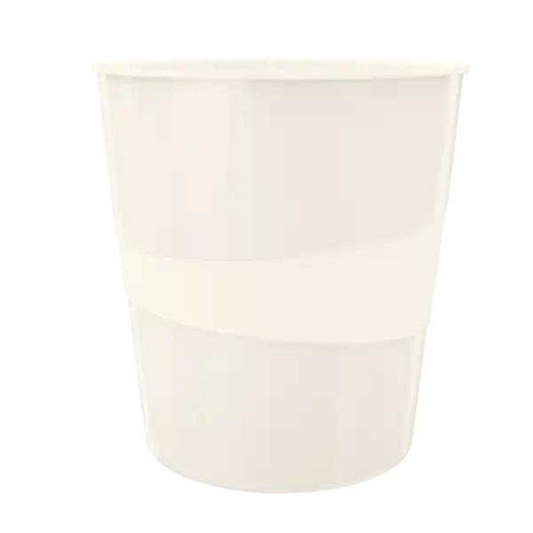 Papelera Leitz WOW. Capacidad 15 litros, blanco Rebajas