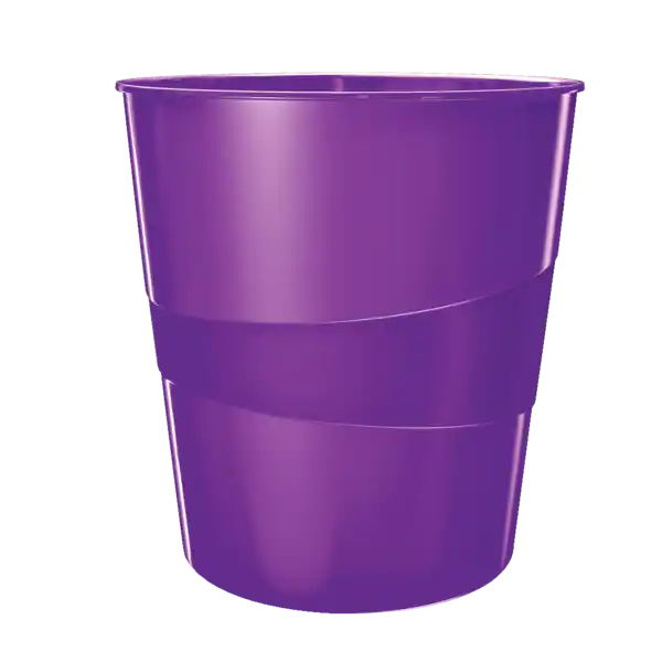 Papelera Leitz WOW. Capacidad 15 litros, violeta Más Vendido