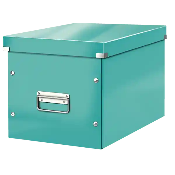 Caja Click & Store cúbica Grande (320x360x310 mm), turquesa Imprescindible (Must-Have)