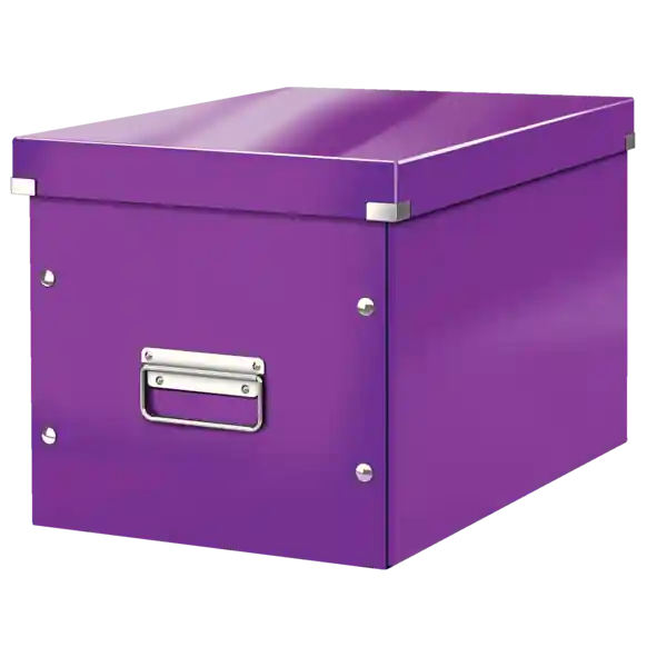 Oferta Especial Caja Click & Store cúbica Grande (320x360x310 mm), violeta