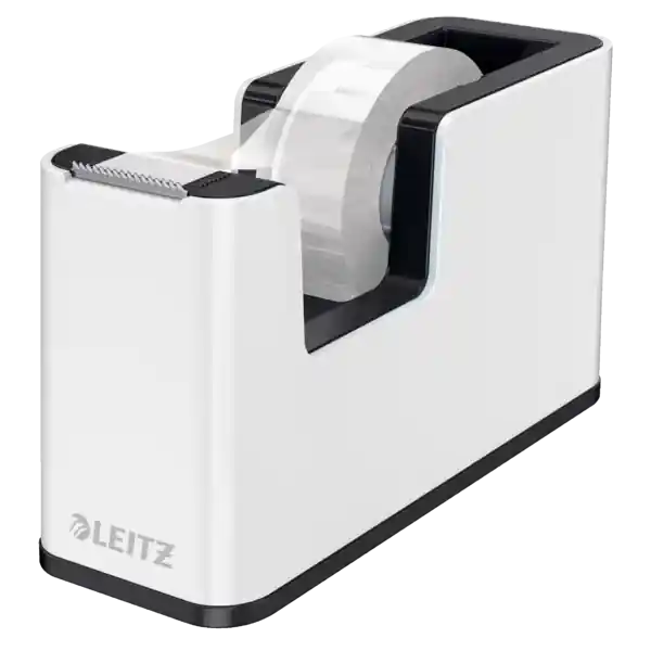 Dispensador de cinta adhesiva Leitz WOW DUAL, negro/blanco Certificado