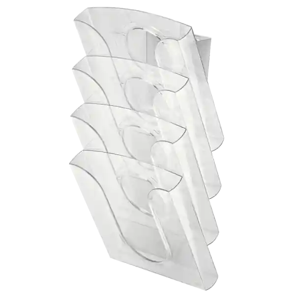 Rebajas Presenter Set (Juego completo 4 bandejas+adaptador+elementos de fijación), cristal