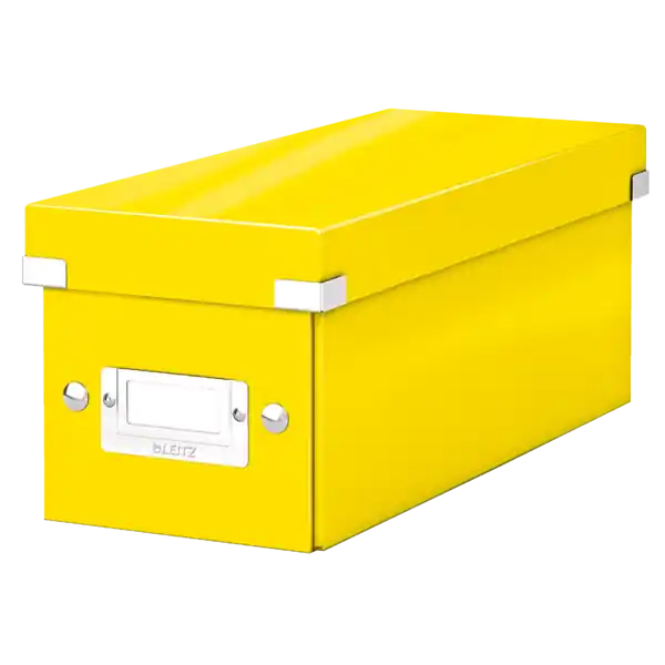 Oferta Especial Caja Click & Store CD Box (143x147x352 mm), amarillo