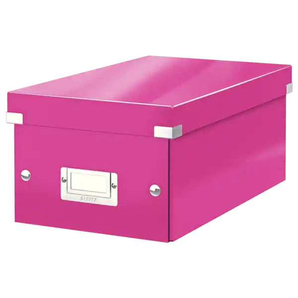 Oferta De Temporada Caja Click & Store DVD Box (206x147x352 mm), fucsia