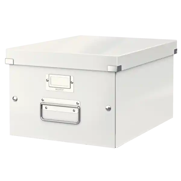 Tendencia Caja de archivo universal Click & Store Mediana (281x200x369 mm), blanco