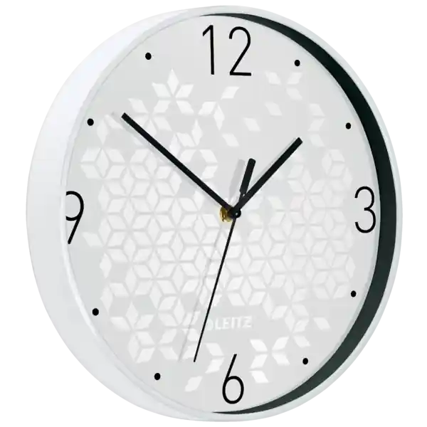 Reloj pared WOW, blanco/negro Certificado