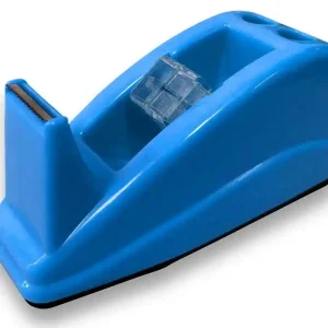 Pago Seguro Portarrollo sobremesa q-connect plastico para cinta de 33 mt color azul 135x58x60 mm