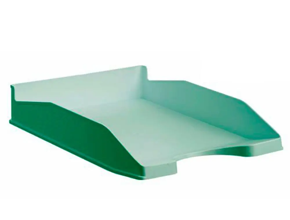 Bandeja sobremesa archivo 2000 ecogreen plastico 100% reciclado apilable formatos din a4 y folio color verde Nuevo Modelo