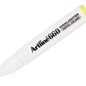 Mayoreo Rotulador artline fluorescente ek-660 amarillo pastel punta biselada
